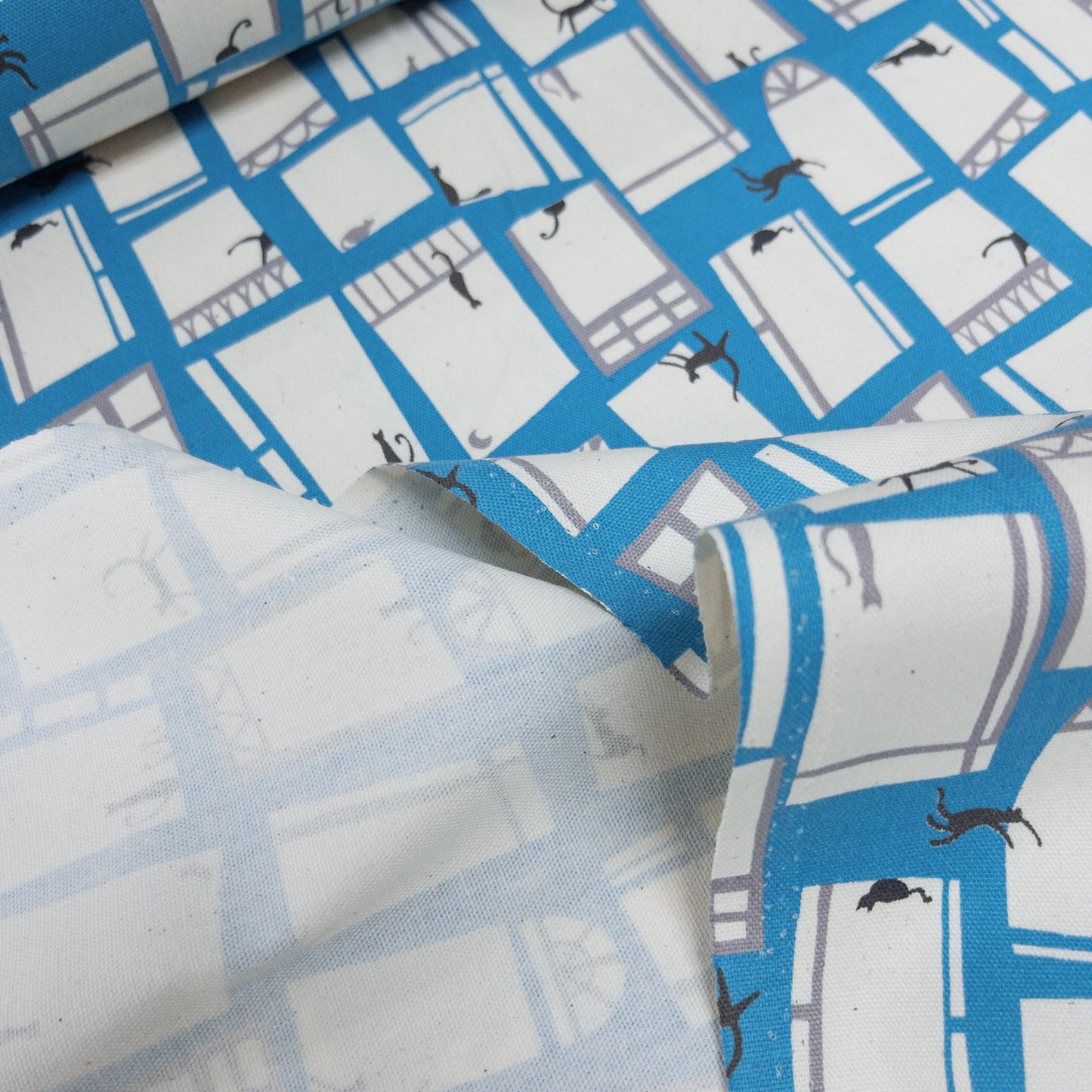 Japan | Linnea Cats 窗花貓貓 | cotton printed oxford 純棉