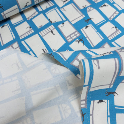 Japan | Linnea Cats 窗花貓貓 | cotton printed oxford 純棉