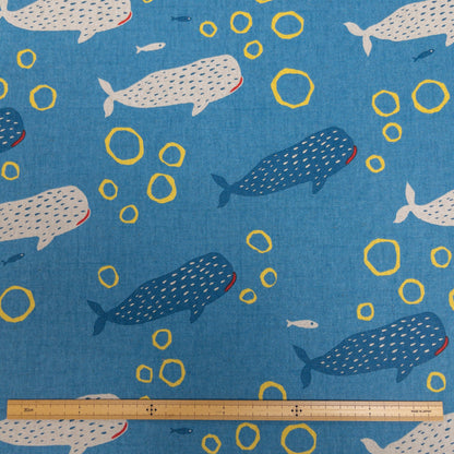 Japan | bubbles whale 泡泡鯨鯊 | cotton linen 棉麻