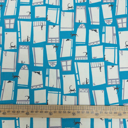 Japan | Linnea Cats 窗花貓貓 | cotton printed oxford 純棉