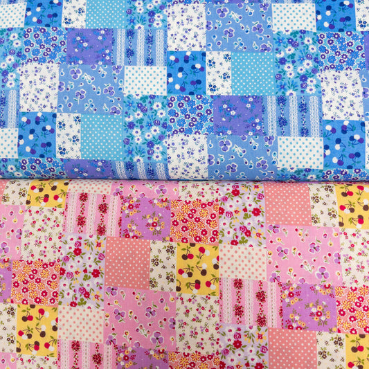 Japan | Petite Floral Polka Dot Patchwork 細花圓點拼布 | cotton printed sheeting