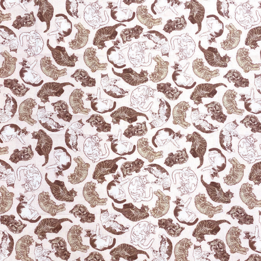 Japan | 365 cat. art cats everywhere 到處都是貓貓 | cotton printed sheeting 純棉