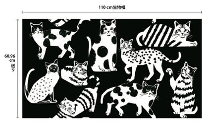 echino | NekoNoe Cat Cat 大貓 | cotton linen 棉麻