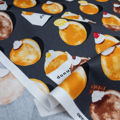 Japan | Boston cream donuts 波士頓冬甩 | cotton printed oxford 純棉