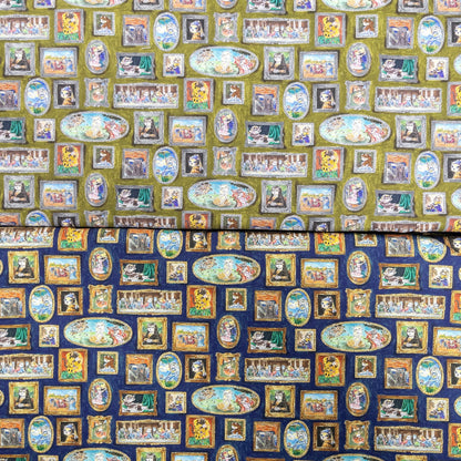 Japan | Mini! 『Hoyoka』Cats Art Museum 迷你版貓貓名畫 | cotton printed sheeting 純棉