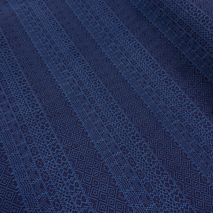 Japan |  Indigo Asagi Sashiko rhombus  | Sashiko-ori 刺子織