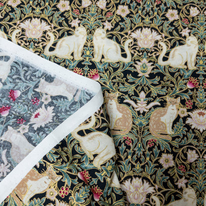 Quilt Gate | Cat relief pattern 貓貓浮雕圖案 | cotton printed sheeting 純棉