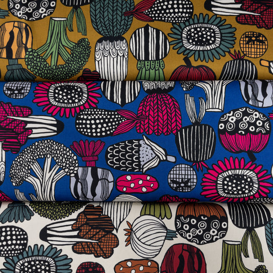 Japan | art vegetable 北歐藝術植物 | cotton printed oxford 純棉