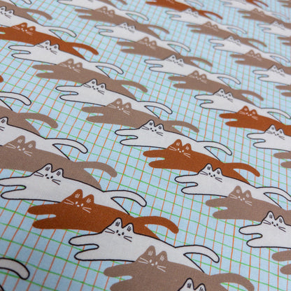 nora. | disco cat 電子貓貓 | cotton printed sheeting 純棉