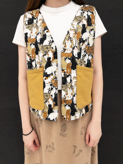 K·T Pattern | Reversible Vest Jacket 雙面背心外套 | pattern 紙樣(影片教學 sewing tutorial video)