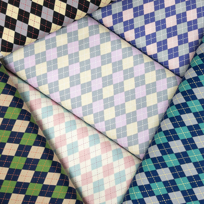 Japan | argyle pattern 菱形拼格 | cotton printed oxford 純棉