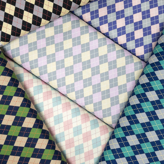 Japan | argyle pattern 菱形拼格 | cotton printed oxford 純棉