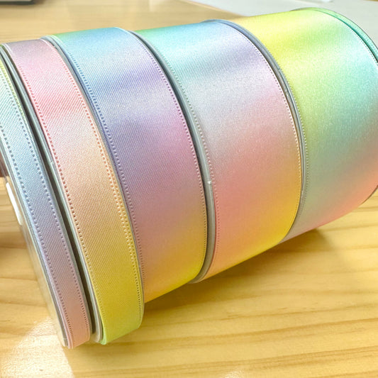 ribbon 絲帶 | gradient rainbow colors 漸變彩虹色