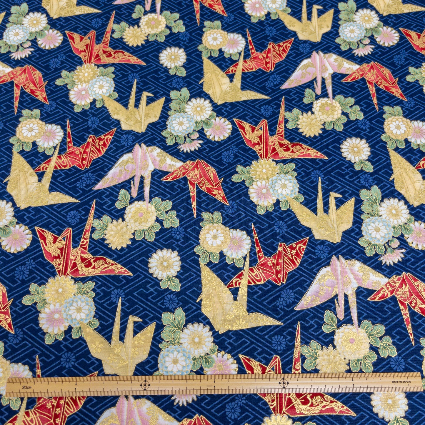 Quilt Gate | paper crane 燙金和風紙鶴 | cotton printed sheeting