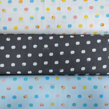 Japan | 「ねこたま」cat heads 彩色小貓頭 | cotton printed oxford 純棉