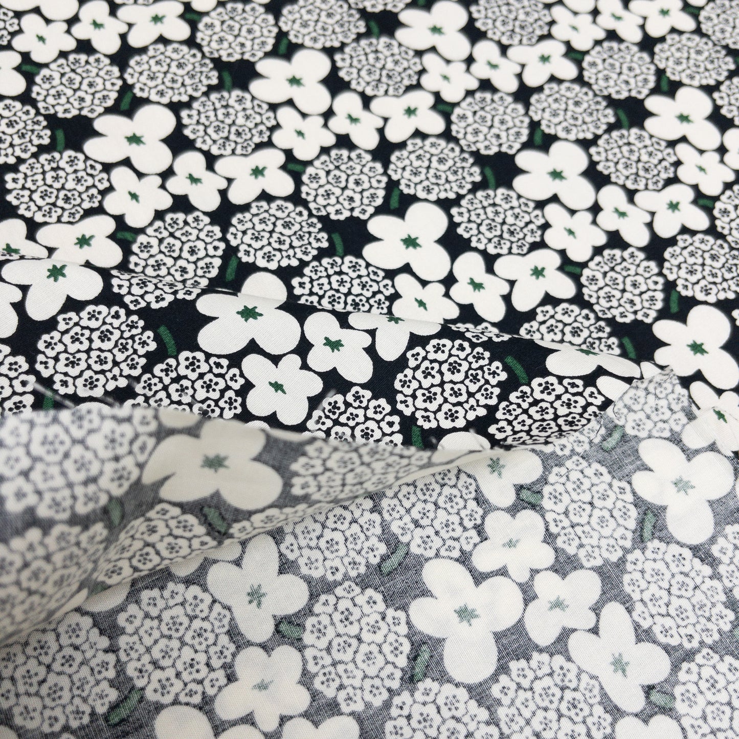 Kobayashi | Nordic flowers 北歐繡球花花朵 | cotton printed sheeting 純棉
