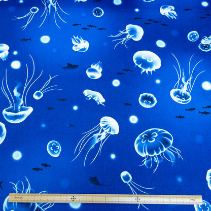 Japan | Jellyfish 水母圖案| cotton printed oxford 純棉