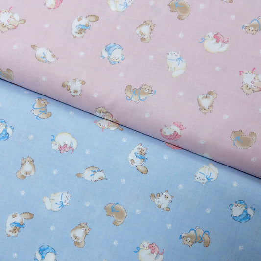 Japan | kitty 肉球小貓 | cotton printed sheeting 純棉