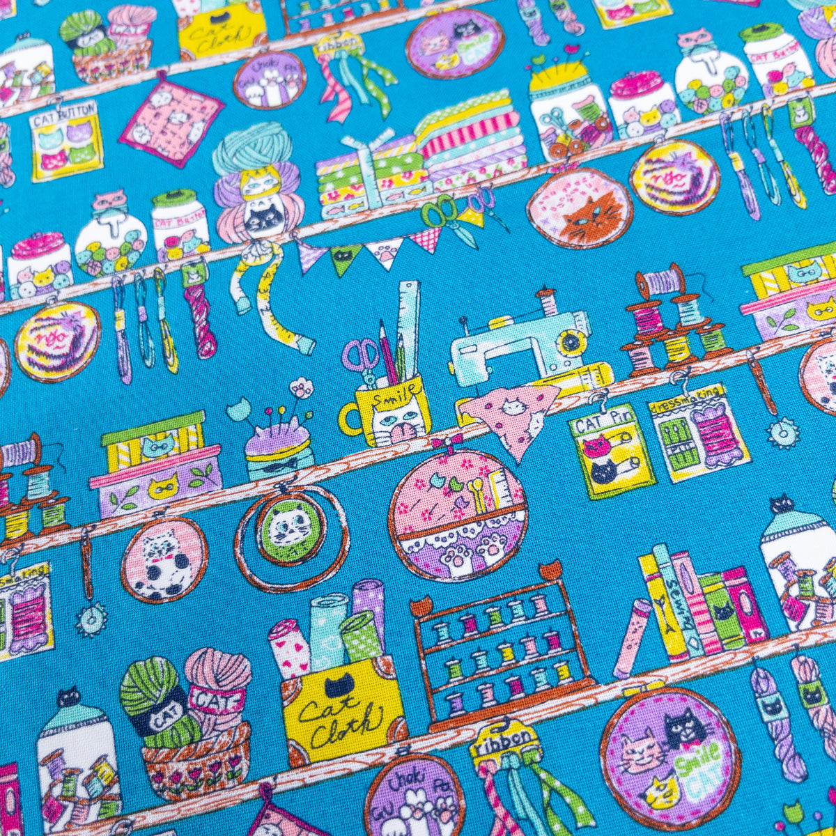 Japan | cat sewing workshop 貓貓車縫工作室 | cotton printed sheeting 純棉