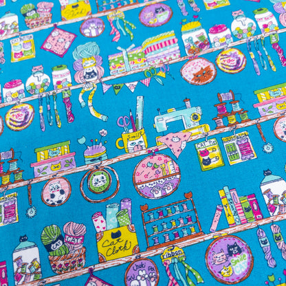 Japan | cat sewing workshop 貓貓車縫工作室 | cotton printed sheeting 純棉
