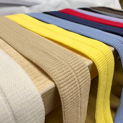 fold over elastics 彈性包邊帶 20mm - 10 colors