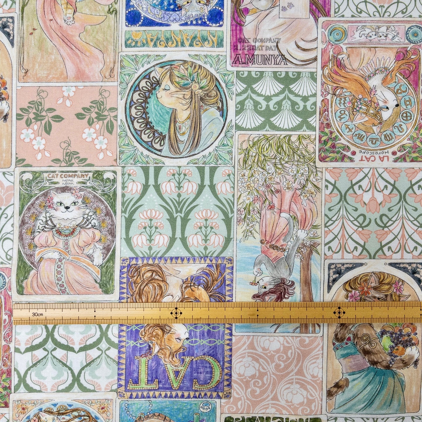 Japan | 『Hoyoka』Art Cats新藝術風格貓貓 | cotton printed sheeting 純棉