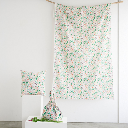 Japan | 365 cat. art cats cats garden 貓貓庭園 | cotton printed sheeting 純棉
