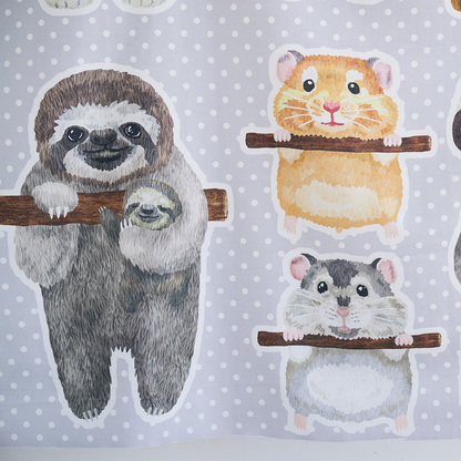 kokka home deco 掛掛動物 | cotton printed sheeting panel 純棉