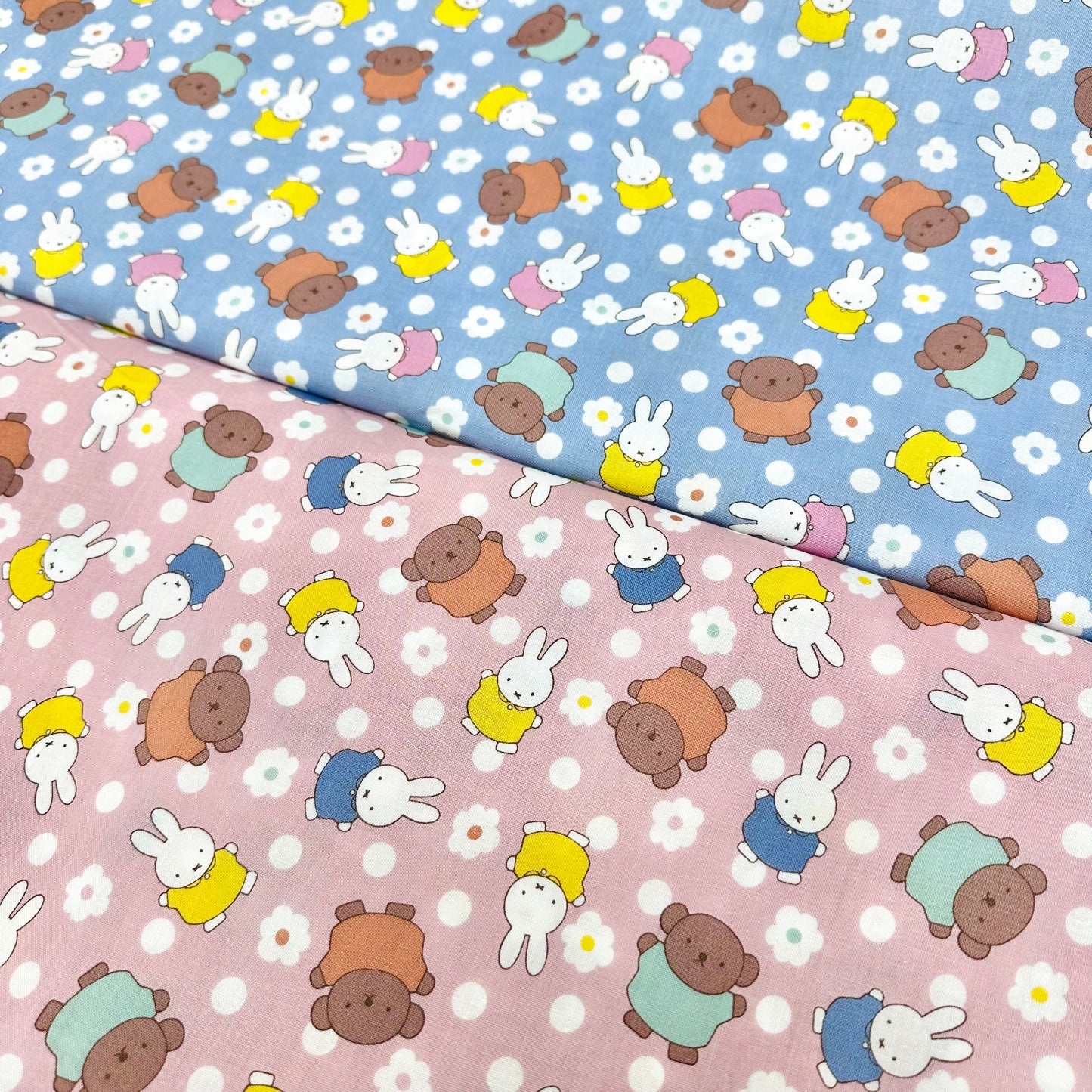 Japan | miffy & flowers | cotton printed sheeting 純棉