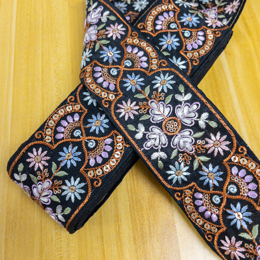 embroidery webbing 刺繡帶 | flower frame 花框 6.5cm