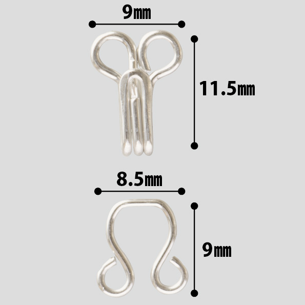 Clover sewing hook no.3 6pcs 暗勾 暗扣 no.3 6對