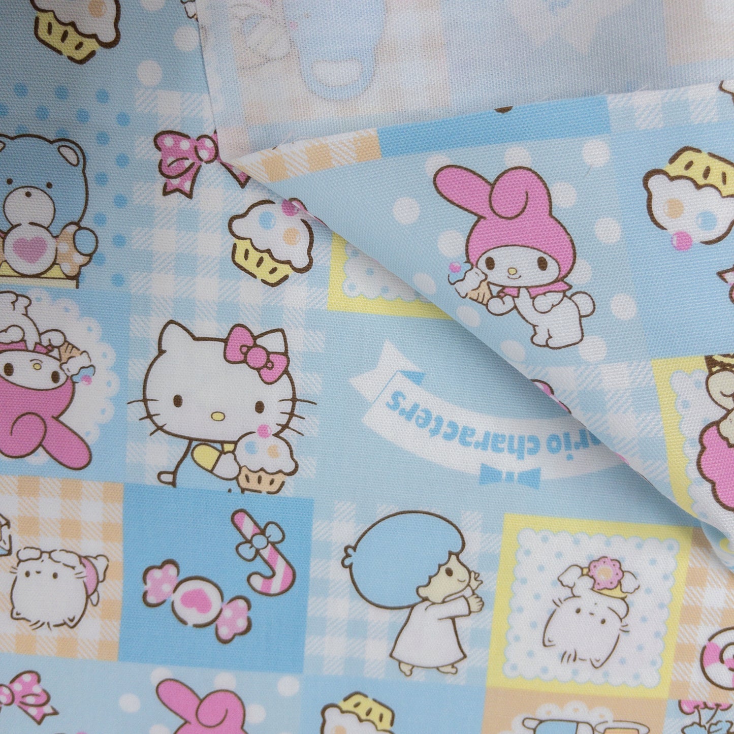 Japan | Sanrio Family 拼格仔 | cotton printed oxford 純棉