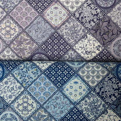Japan | argyle pattern 菱形花磚 | cotton printed shirting 純棉