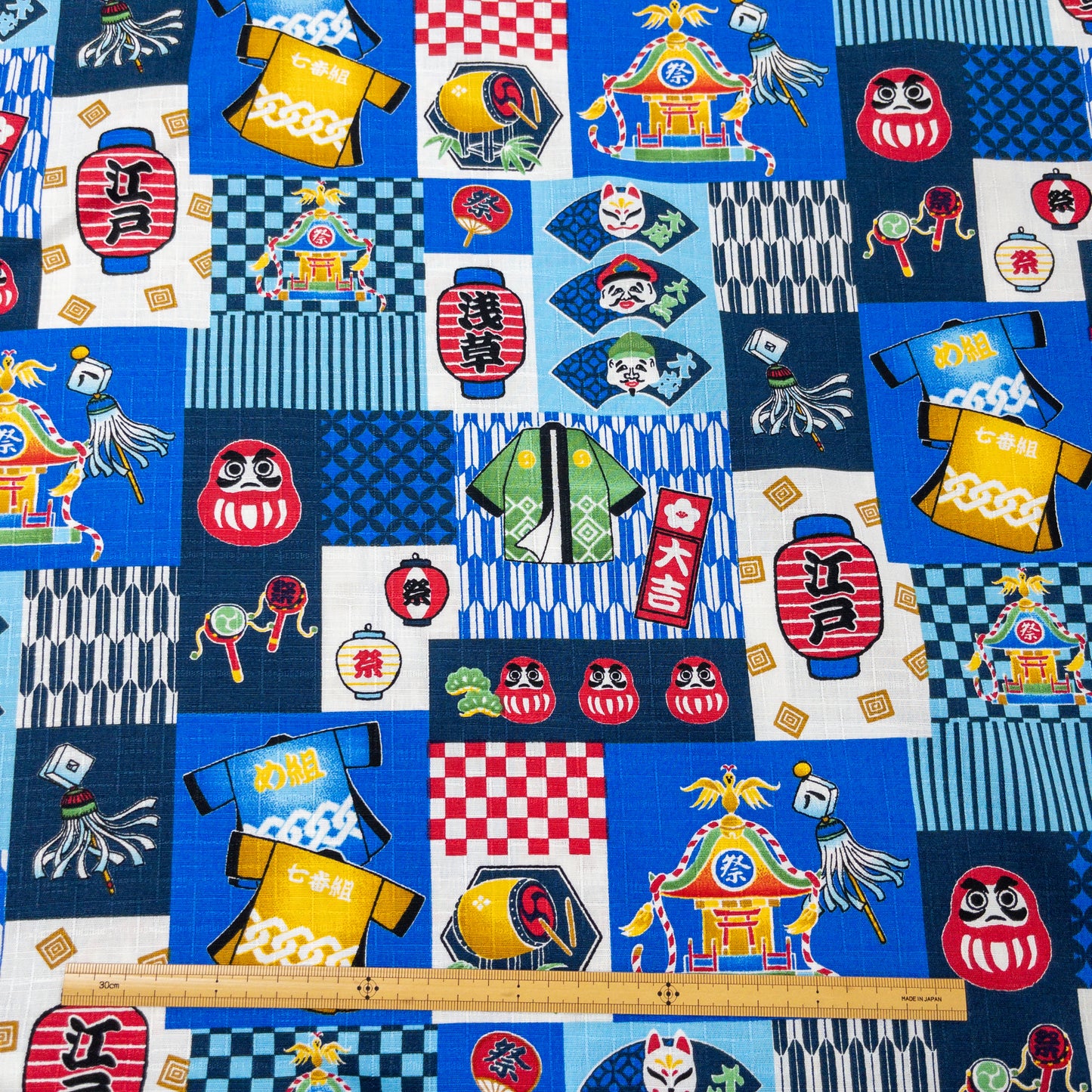 Japan | asakusa festival 淺草祭典 | cotton printed dobby 竹節純棉