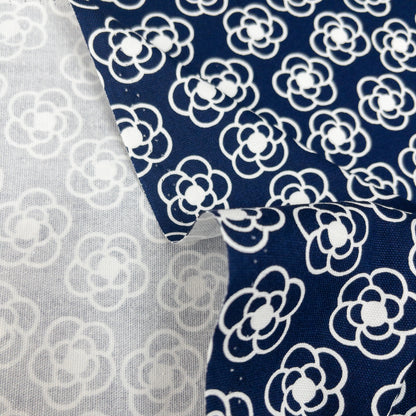 Japan | little white camellia 白色小山茶花 | cotton printed oxford 純棉