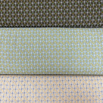 Japan | sashiko moyo 含羞草鳥 | cotton linen canvas 棉麻