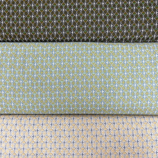 Japan | sashiko moyo 含羞草鳥 | cotton linen canvas 棉麻