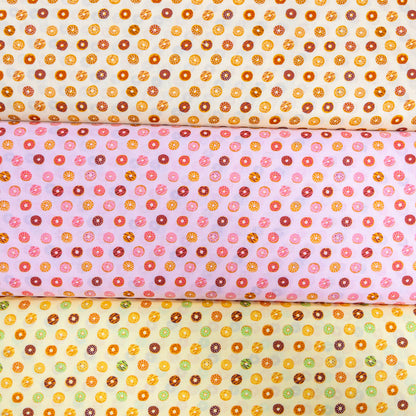 Japan | mini donuts 三款口味 迷你冬甩 | cotton printed shirting 純棉