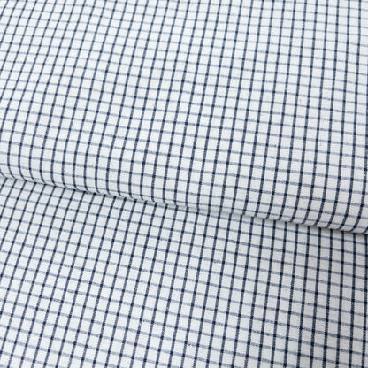 Japan | 白藍格線 blue checkered  | cotton yarn-dyed 純棉先染