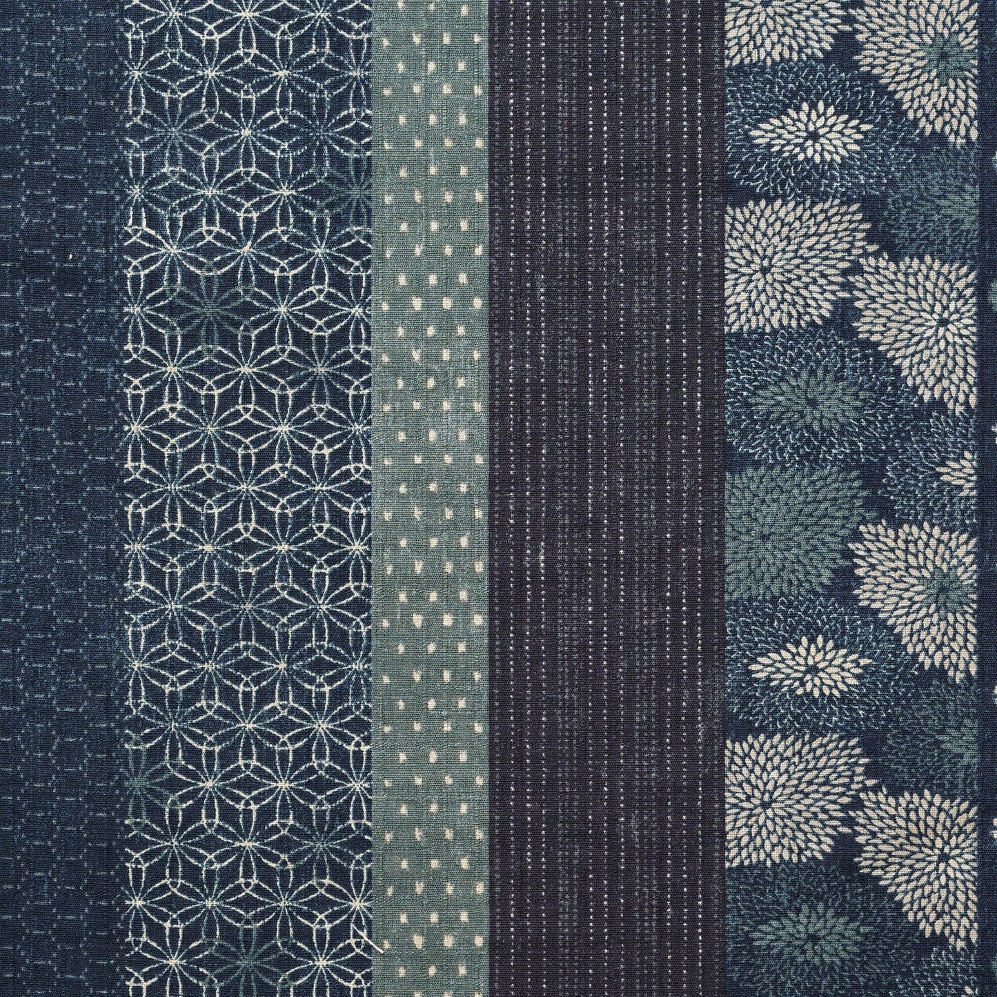 Japan | 和風間條拼布風格 | cotton printed dobby 竹節棉