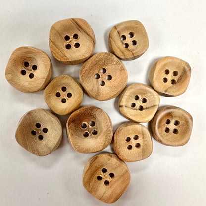 olive buttons 18mm 6pcs 橄欖鈕扣 18mm 6粒裝