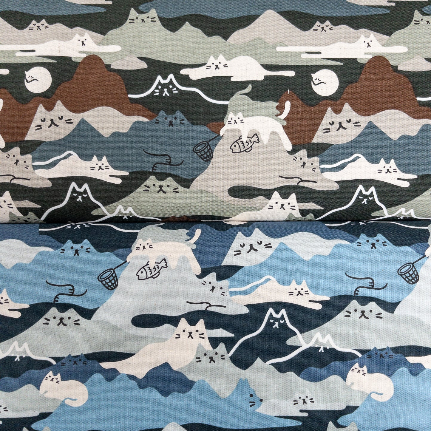 Taiwan | cat hill 貓貓山 | cotton printed oxford 純棉