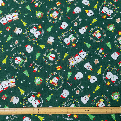 Japan | christmas with birds 雪之妖精的聖誕 | cotton printed sheeting 純棉