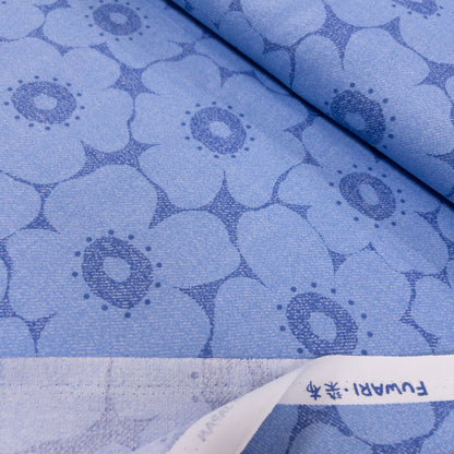 Japan | Crayon-style flowers 蠟筆風格北歐花 | cotton printed oxford 純棉