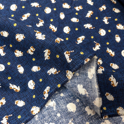 Japan | little cat 小小三色貓 | cotton printed sheeting