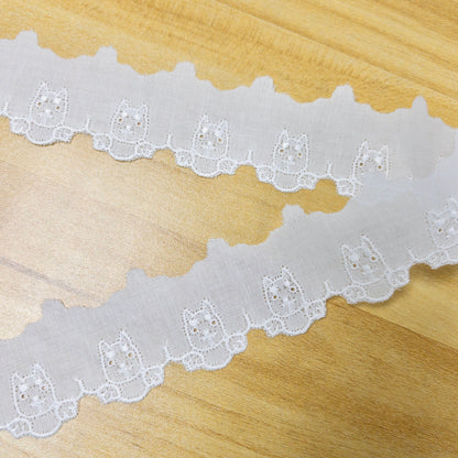 lace 蕾絲花邊 | 柴犬刺繡蕾絲花邊 No.1374