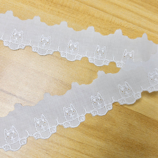 lace 蕾絲花邊 | 柴犬刺繡蕾絲花邊 No.1374