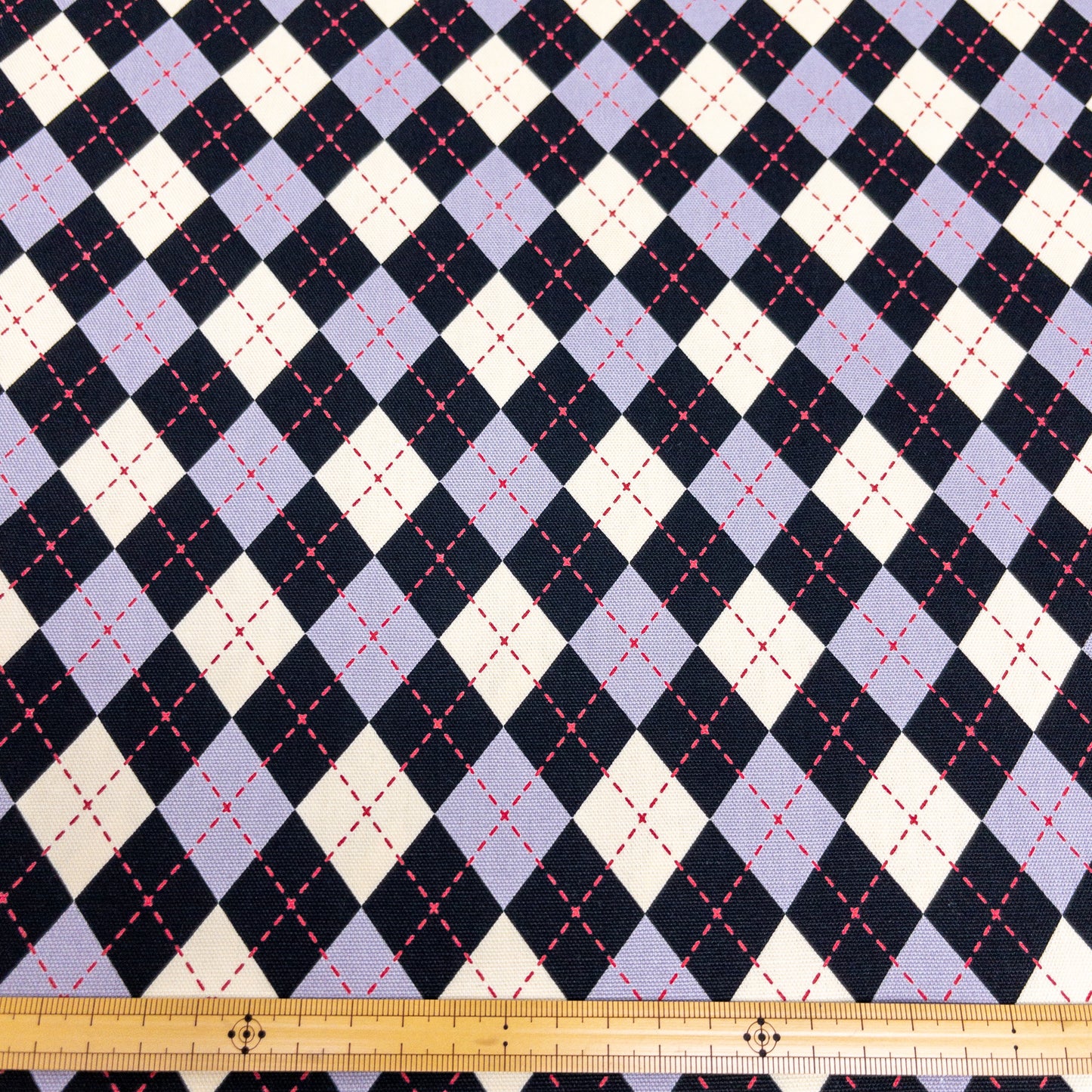 Japan | argyle pattern 菱形拼格 | cotton printed oxford 純棉