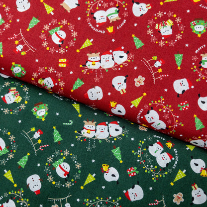 Japan | christmas with birds 雪之妖精的聖誕 | cotton printed sheeting 純棉