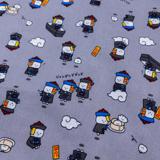 Japan | Chinese zombies 彊屍先生卡通布 | cotton printed sheeting 純棉